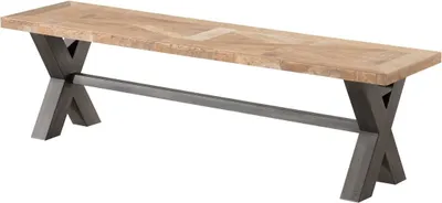 Zdjęcie produktu dla Ławka Moscal 160x40x46 black&natural