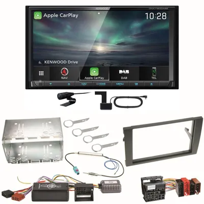 Produktbild von Kenwood DNX-7190DABS Android Auto Carplay Einbauset für Seat Exeo Audi A4 B6 B7