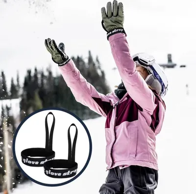 Set von 4 Skihandschuhleinen für Outdoor-Sport