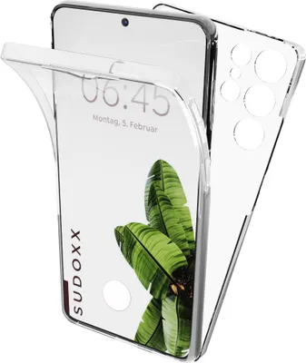 Produktbild von Hülle Für Samsung Galaxy S22 Ultra 5G Klar 360 Rundum Schutz Full Cover Etui Hard und Soft Sudoxx Vorne und Hinten