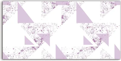 Produktbild von Coloray Spritzschutz aus Glas 120x60  Wandkunst Küchenrückwand Violettes Dreieck Geometrisches Muster