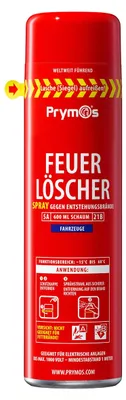 Produktbild von Prymos Feuerlöscher-Spray Fahrzeuge 5A/21B, Neutral, 600 ml (1er Pack)