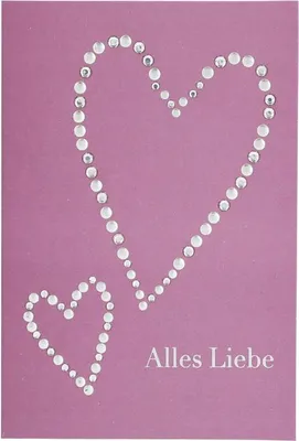 Produktbild von Depesche Lovely Diamonds 14004 Medikarte Klappkarte 11,5x7,5cm Geburtstagskarten, Grußkarten mit Umschlag 05