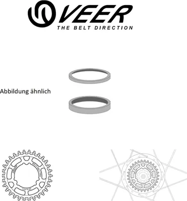 Produktbild von Veer Split Belt Spacer für HG-Freilauf, 2mm-10mm Breite, 9Stk