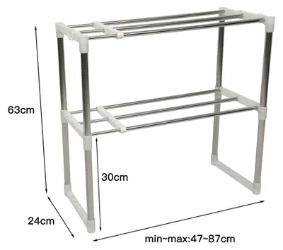 Image de Elzusha - Étagère de rangement extensible pour micro-ondes