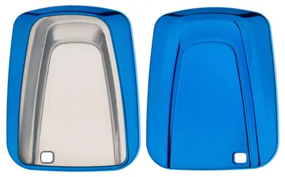 Produktbild von kwmobile Autoschlüssel Hülle kompatibel mit BMW 4-Tasten SmartKey Autoschlüssel - TPU Schutzhülle Schlüsselhülle Cover in Hochglanz Blau