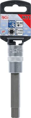 Zdjęcie produktu dla BGS TECHNIC Uchwyt do bitów - 12,5 mm - Długość 100 mm - Gniazdo sześciokątne 11 mm - 4266
