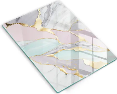 Produktbild von Abdeckung Glas - Küchenabdeckung - 40x52 cm - Abdeckplatte - Pastellmarmor
