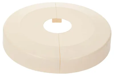 Produktbild von tecuro Scharnierrosette Ø 34 mm x Ø 130 mm x 23 mm - Kunststoff ABS weiß