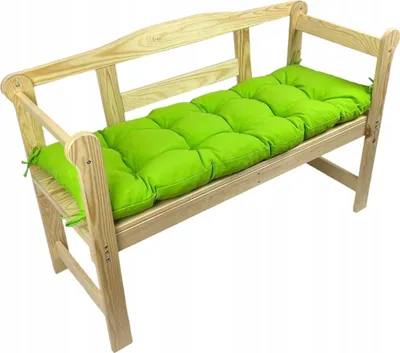 Produktbild von Gartenbankkissen, hellgrün, 110x40x8, Gartenkissen, Gartensitzkissen, Outdoorkissen, Gartenkissen