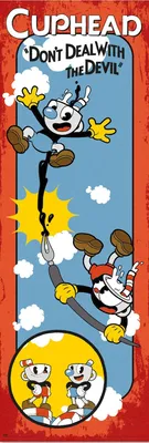 Produktbild von Cuphead - Don´t deal - Poster Druck - Größe 53x158 cm