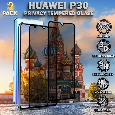 Obrázek produktu pro 2-dílná ochrana displeje pro Huawei P30 - tvrzené sklo 9H - super kvalita 3D