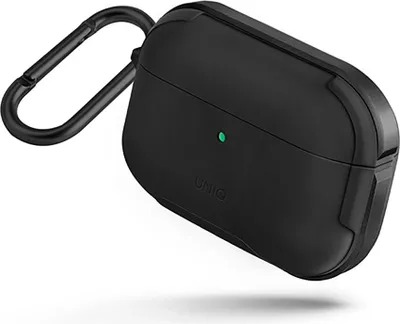 Zdjęcie produktu dla UNIQ etui Valencia AirPods Proczarny/midnight black Antimicrobial