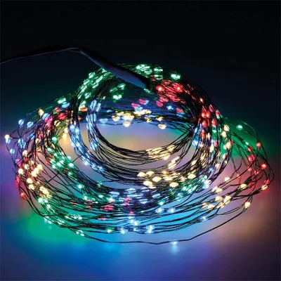 LED-Lichterkette mehrfarbig 6,8 m für Bäume bis 180 cm