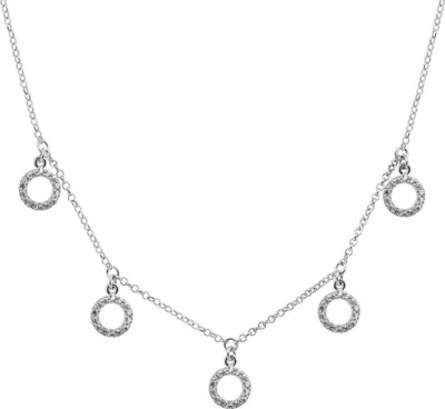 Immagine prodotto di Collana senza tempo in argento con zirconi NCL19W