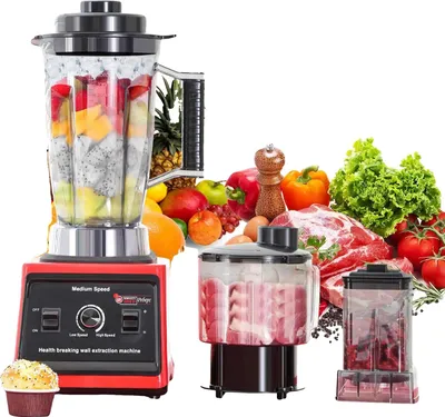 Produktbild von Küchenmixer, 3L Kapazität, 15-stufig einstellbar, 3L+1.5L+0.5L