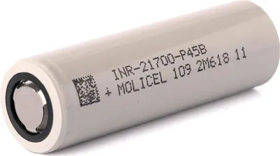 Produktbild von Molicel INR21700-P45B, 4500mAh Li-Ionen-Akku, 3,6V - 3,7V -21700 Akku für besonders hohe Ströme