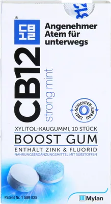 Obrázek produktu pro CB12 Boost žvýkačky Strong Mint, 10 ks KGU