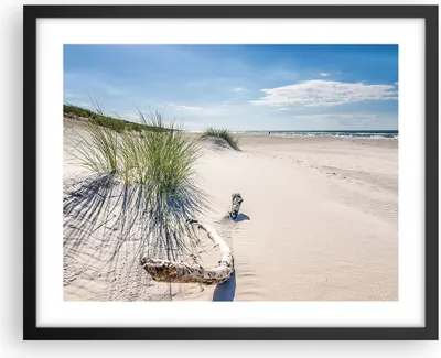 Produktbild von Gerahmtes Poster - Schwarzer Rahmen - Mrzezyno Strand Meer - 50x40 cm - Wand Bild - Wanddeko - Wandbilder - Kunstposter - Wandposter - Bilderrahmen - Bilder - Kunstdruck - Wandbild - P2BAA50x40-4281