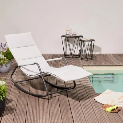 Produktbild von Siena Garden Relax Liegestuhl in Hellgrau