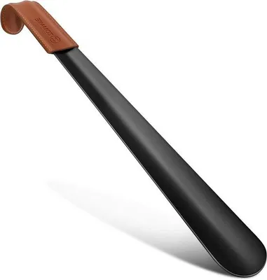 Produktbild von Langschneidiger Metall-Spatel aus Edelstahl - 42 cm - Schwarz