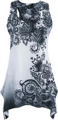 Produktbild von Innocent Top Damen Lace Panel Vest weiß/schwarz M