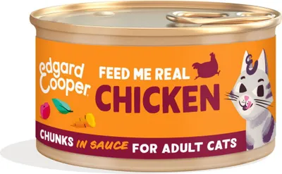 Produktbild von Katze Adult Chunks Huhn 85g Edgard & Cooper