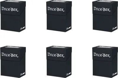 Produktbild von 6x Ultra Pro Deck Box Schwarz - Black im Sparset