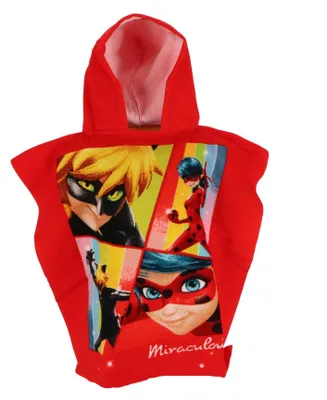 Produktbild von Miraculous Ladybug Badeponcho für Kinder Mit Kapuze und super Design