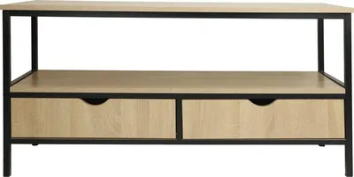 Obrázek produktu pro Televizní skříňka se zásuvkou v industriálním stylu Detroit - 113 x 40 x 55 cm - béžová