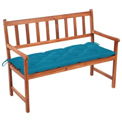 Produktbild von vidaXL Gartenbank mit Auflage 120 cm Massivholz Akazie