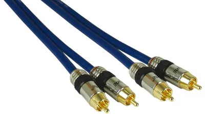 Immagine prodotto di Cavo audio professionale KINDERMANN stereo, connettori RCA maschio/maschio, 15 m