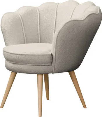 Produktbild von home24 Sessel - Bouclé - Füße Hell