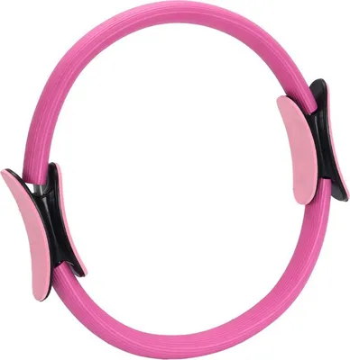 Image de Kit Pilates et Yoga 13 pièces Cercle Ballon Caoutchouc Bandes Chaussettes Rose