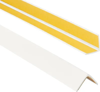 Produktbild von ProfiPVC Winkelprofil selbstklebend PVC 25x25mm 2,00 m Kunststoffwinkel Kantenschutz, Weiß