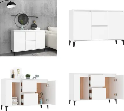 Obrázok produktu pre vidaXL Príborník biely 104x35x70 cm Materiál na báze dreva - Príborník - Príborníky - Regály