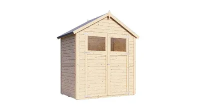 Produktbild von Alpholz Gerätehaus Alisha 202x131cm mit 14mm Wandstärke inkl. Fußboden