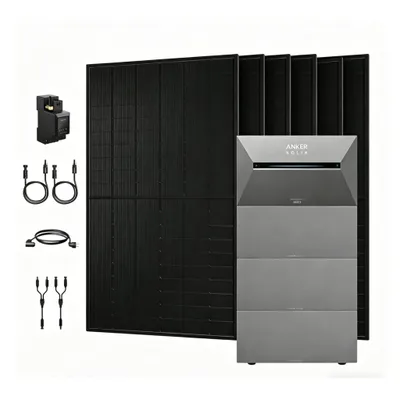 Produktbild von Powerness Balkonkraftwerk mit Speicher, Anker SOLIX Solarbank 3 E2700 Pro mit 3x BP2700 Erweiterungsakku und 3000W PV Panel & Smart Zähler