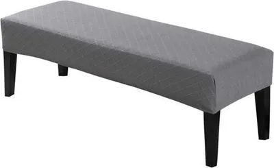 Produktbild von Jacquard Esszimmer Bankhussen Stretch Bankhusse Sofabezug Abnehmbarer Waschbarer Bankbezug für Modernes Wohnzimmer, Schlafzimmer, Küche,Hellgrau
