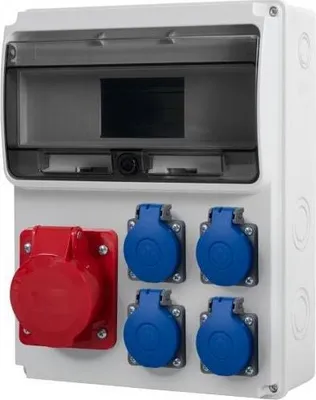 Productafbeelding van ULISSE 11M, 32A/5P, verdeelpaneel, 4x230V, IP54
