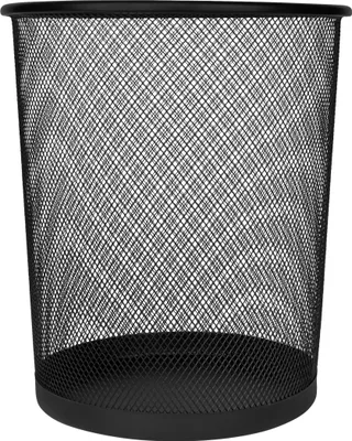 Produktbild von QUVIO Abfalleimer Stahl - Papierkorb - Abfalleimer - Abfalleimer für Küche oder Büro - Mit 1 Behälter - Fassungsvermögen 11 Liter - Stahl - 23,5 x 26,5 cm (dxh) - Schwarz