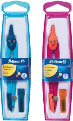 Produktbild von Pelikan - Zirkel mit Ersatzzirkel, in Schachtel, in verschiedenen Farben sortiert
