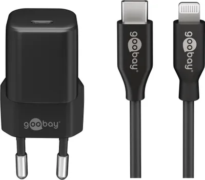 Produktbild von Goobay 61083 Ladegerät für Mobilgeräte Schwarz Indoor (61083)