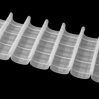 Produktbild von Gardinenband 10m Bleistiftfalte Multitaschenband Transparent-100mm 1:2.0 Kräuselband Faltenband