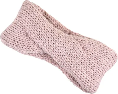 Produktbild von Damen Stirnband Strick Winter Knoten Ohrenschutz Knite Headband Neverless® rosa unisize