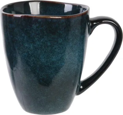 Zdjęcie produktu dla CERAMICZNY Kubek Laguna 300ml niebieski szkliwiony
