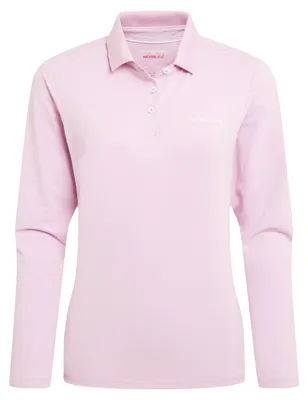 Productafbeelding van Craghoppers - "Thornbury" poloshirt voor dames, Nosilife, met embleem, lange mouwen, model CG2507 (maat 46 EU) (Orchidee)