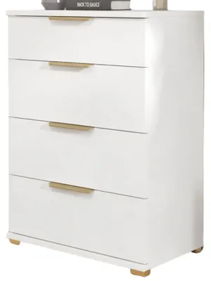 Produktbild von Schuhschrank Minimalistisches Design Weiß, 3 Türen, 1 Schublade, 60x82x35 cm
