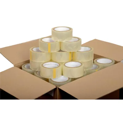 Produktbild von Paketband Transparent 48 mm x 90 m 72 Rollen Extra Starkes Klebeband mit Acrylkleber – Packband für Kartons, Versand, Verpackung & Umzug
