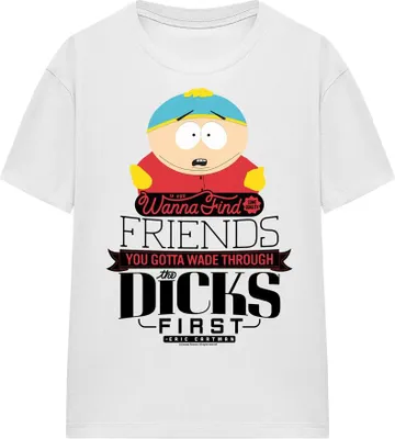 Obrázok produktu pre South Park - Tričko "Wade Through Dicks" pre mužov/dámy Uni TV15982 (M) (Biela)